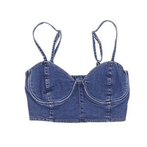 Amuse society Denim crop top